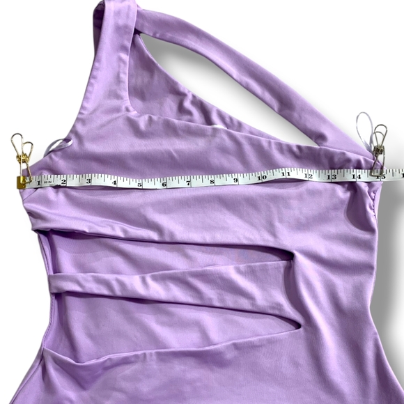 NWOT Rare Collective One Shoulder Cut Out Body Suit, size Medium - Picture 8 of 11